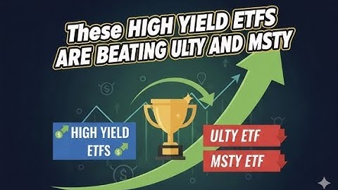 These High Yield ETFs ( Weekly Paying ETFs Included ) are Beating ULTY ETF and MSTY ETF