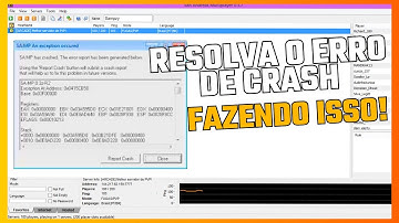 Como resolver o erro de "CRASH" no GTA SAN ANDREAS MULTIPLAYER pelo pc