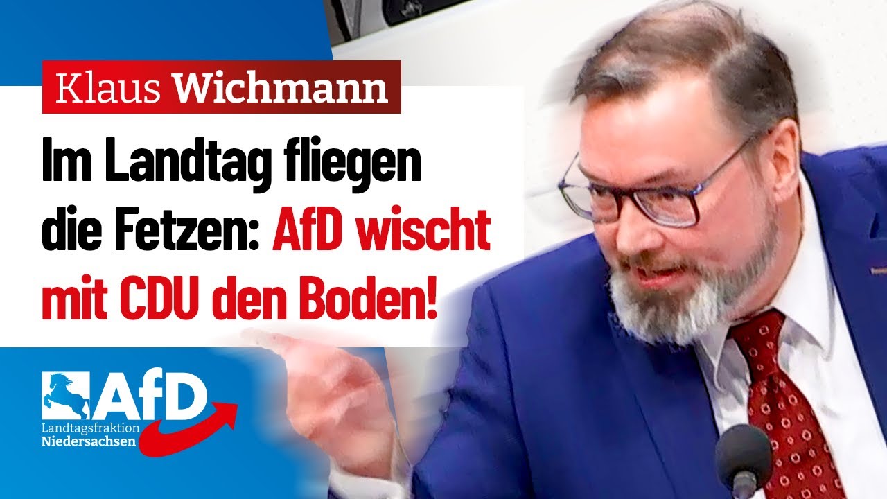 AfD wischt mit CDU den Boden! – Klaus Wichmann (AfD)