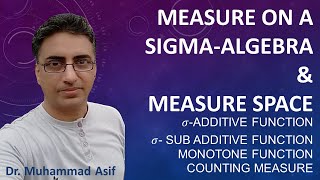 Measure on a Sigma-Algebra, Measure Space | Urdu | Hindi