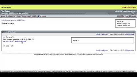 WebAssign Home Screen and Requesting Extensions