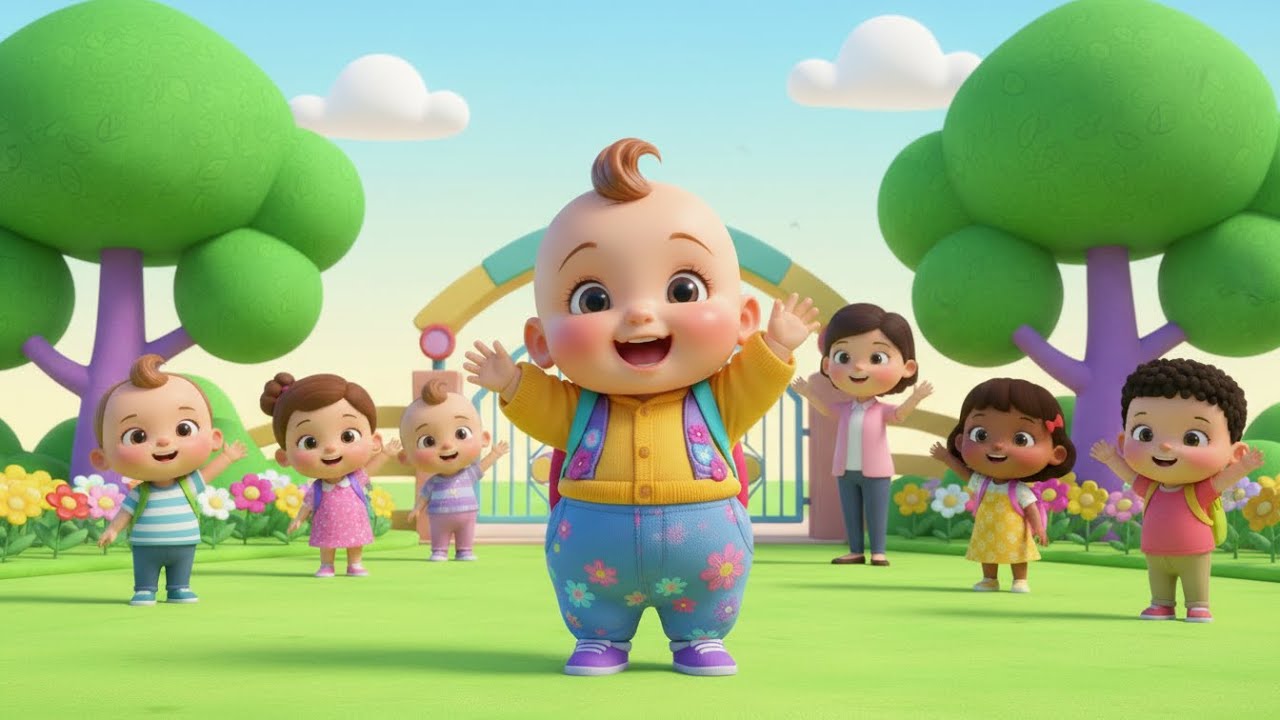 🎵 Baby First Day at School Adventure | kids nursery rhymes | Baby Song, School Fun for Toddlers 🏫🎒