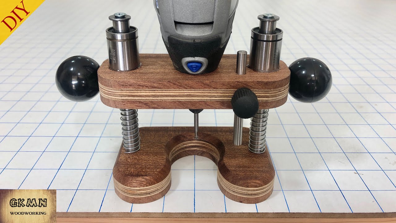 D.I.Y. precision router base for rotary tools - FineWoodworking