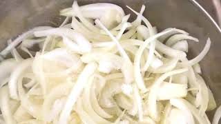 تكنيك البصل المكرمل caramelised onions