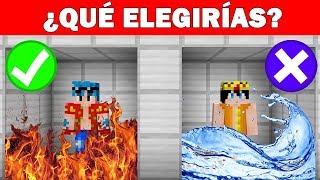 ¿QUÉ ELEGIRÍAS PARA SOBREVIVIR? 😱 ¡NO ESCOJAS LA TRAMPA EQUIVOCADA EN MINECRAFT!