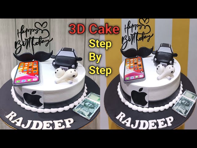iPhoneアクセサリー cake Apple Devices Theme Cake | iPhone Theme Cake Design Idea