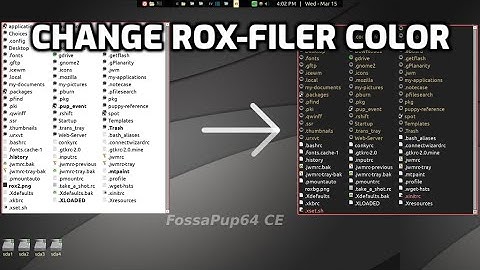 Change rox-filer background color in puppylinux
