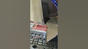 CNC milling skived copper heat sink #heatsink #factory #copper