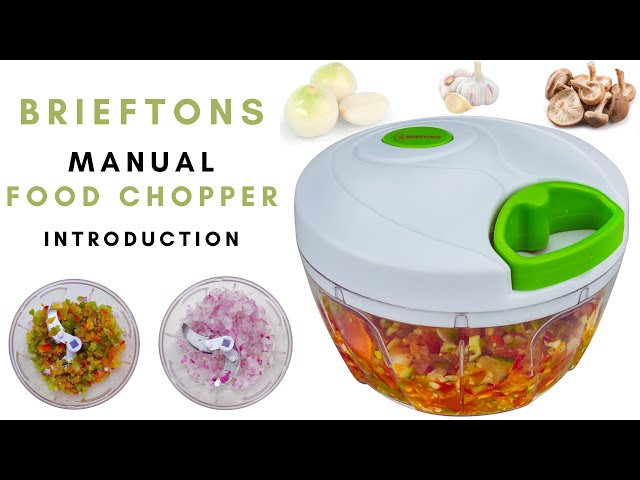 Brieftons Food Chopper: Manual Vegetable Chopper Demo 