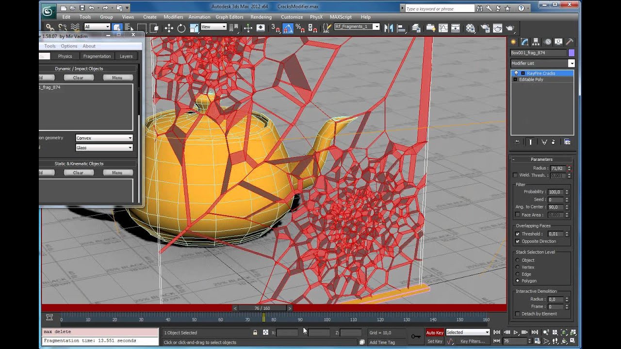 rayfire fragmenter modifier