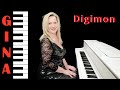 Butter Fly / Leb Deinen Traum - Digimon Adventure - Piano Cover by Gina  - デジモン 蝶