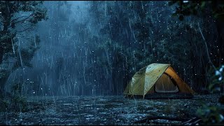Fall Asleep to the Sound of Rain on Tent | Deep Sleep Instantly On Rainy Night | 1 hour