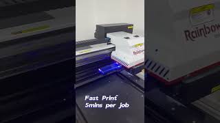 Thick Acrylic Plate Printing with Rainbow UV Flatbed Printer