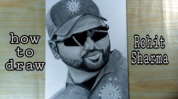 How to draw Rohit Sharma / step by step / part 2
