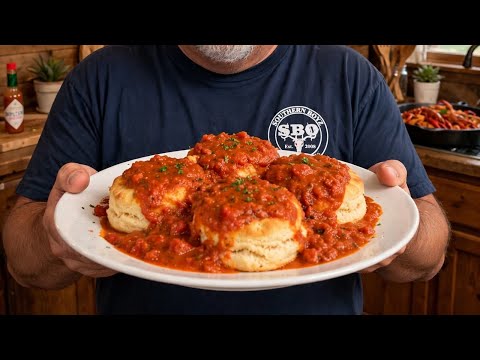 Tomato Paste Gravy & Biscuits