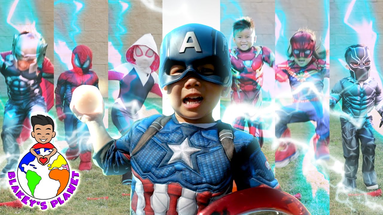 AVENGERS Toy Review Water Balloon Fight!! 3 Year Old Blakey vs BULLY