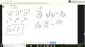 Section 11.2 - Simplifying Radical Expressions (Part 2)