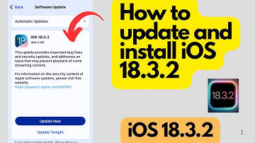 How to update your iPhone and how to install ios 18.3.2 in iPhone 13