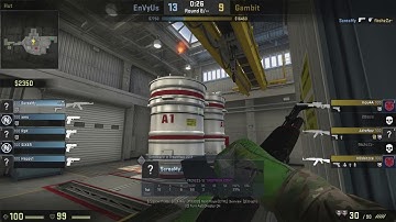 EnvyUs ScreaM Deagle Ace vs Gambit Nuke @ ESL NY 2017 QUALIFIER
