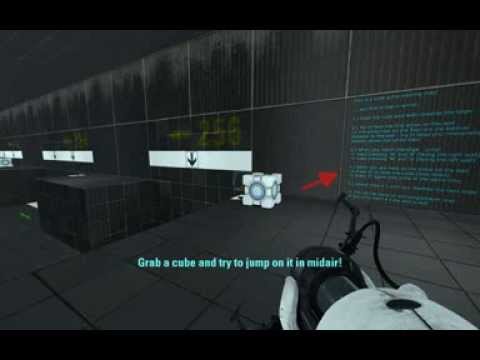 Portal 2 cube jumping