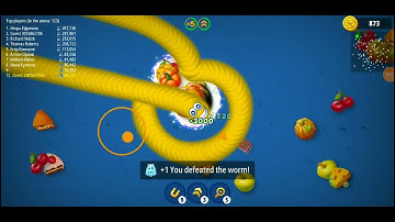 Worms Zone.io 1,650,000+ score epic🐍🐍Worms zone io Best game play record 2024 | giant slither snake