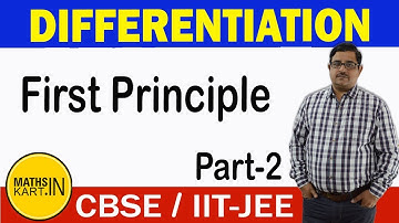Derivative By First Principle, ab initio method | PART-2 | Differentiation Class-12 CBSE/JEE Maths