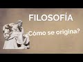 Origen de la filosofía