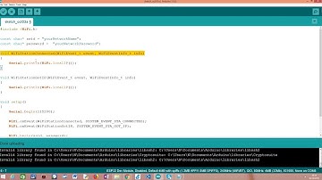 ESP32 WiFi events: Station got IP