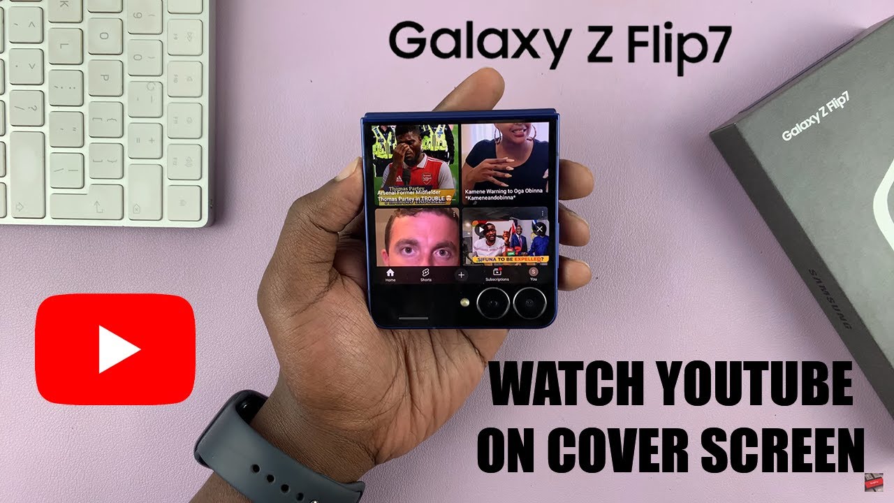 How To Watch YouTube Videos On Cover Screen Of Samsung Galaxy Z