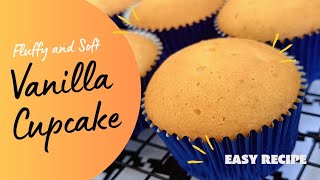 Fluffy and Soft Vanilla Cupcake #easyrecipe #simplerecipe #yummy #bake #baking #highlights