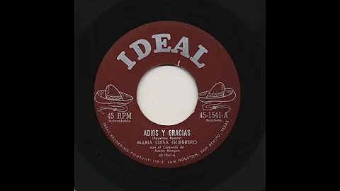 Maria Luisa Guerrero - Adios Gracias - Ideal 1541-a