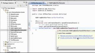 Android Application Development Tutorial   67   Setting up a SurfaceView class   YouTube