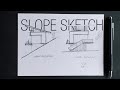 Slope house sketch  architectural sketching