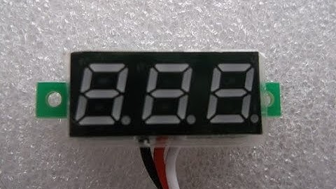 Digital VoltMeter LED 3 Digit Display - Connections and Testing