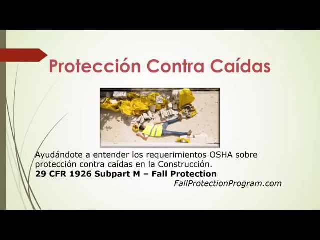 (Spanish) OSHA Fall Protection Program and Fall Protection Training in Spanish