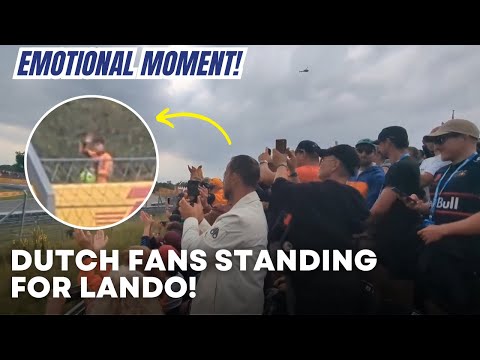 Emotional Scene: Dutch Crowd Stands and Claps for Lando After Dramatic DNF | Dutch GP
