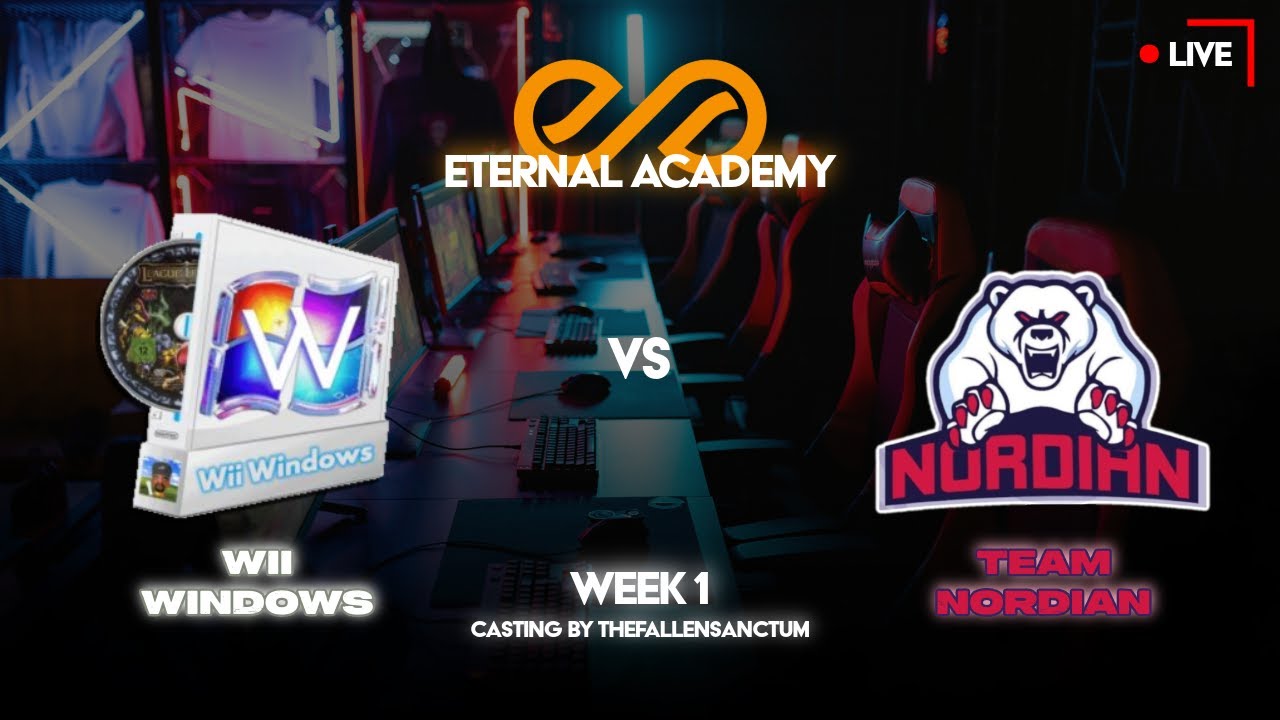 Eternals Academy Week 1 Team Nordian vs Wii Windows
