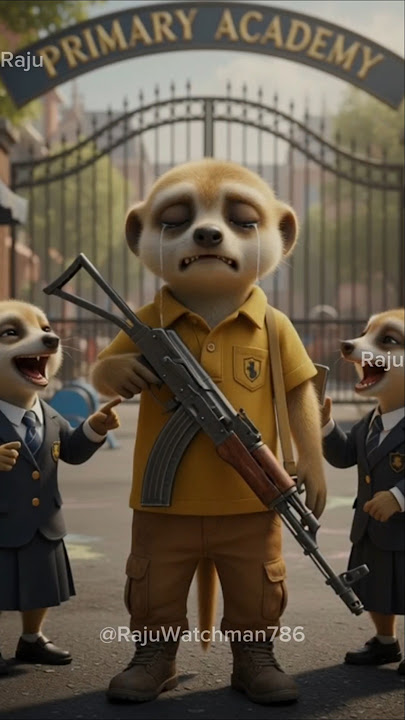 poor baby Meerkat Raju emotional 😭 security guard story ❤️