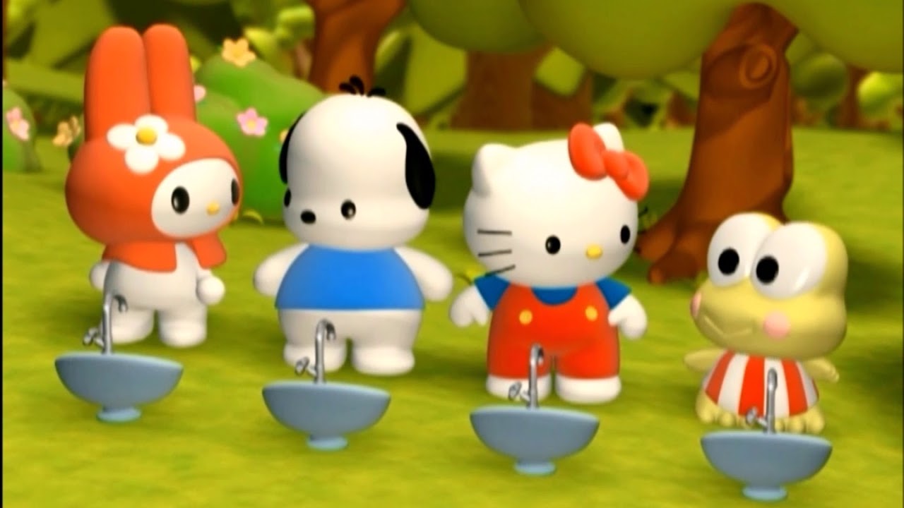 As Aventuras da Hello kitty e os amigos em Um dia de nuvens - YouTube