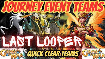LAST INFINITE LOOP Gems of War Journey Team 2023 | 4 Teams Hi/MID/LOW for the Stryx Journey Event