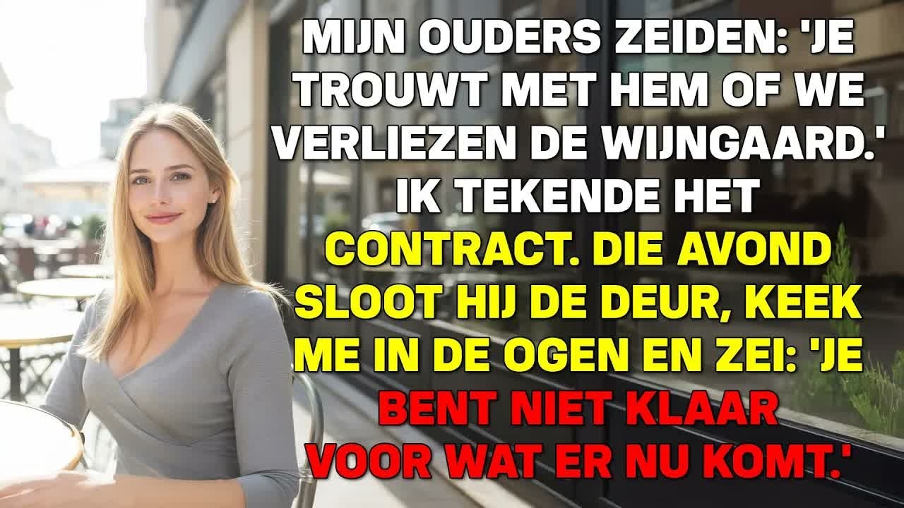 Vijftien jaar had ik in de wijngaarden van mijn familie gewerkt, en toch stond ik in een designer bruidsjurk die ik nooit had gewild, verkocht aan een man die ik niet kende om de schulden van mijn...