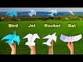 top 4 flying new bird plane, best paper 4 flying new plane, flying glider, bat plane, flappy bird