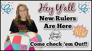 My New Rulers are HERE!!  Part 1 - Trim & Bind your quilts perfectly with Gina Tell
