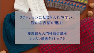 【日本ヴォーグ社】棒針編み　講師認定　通信講座　入門科　テキスト　セット