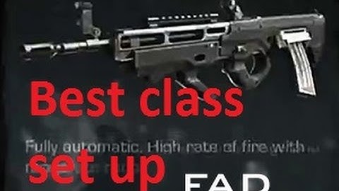 COD Ghosts best class set up FAD