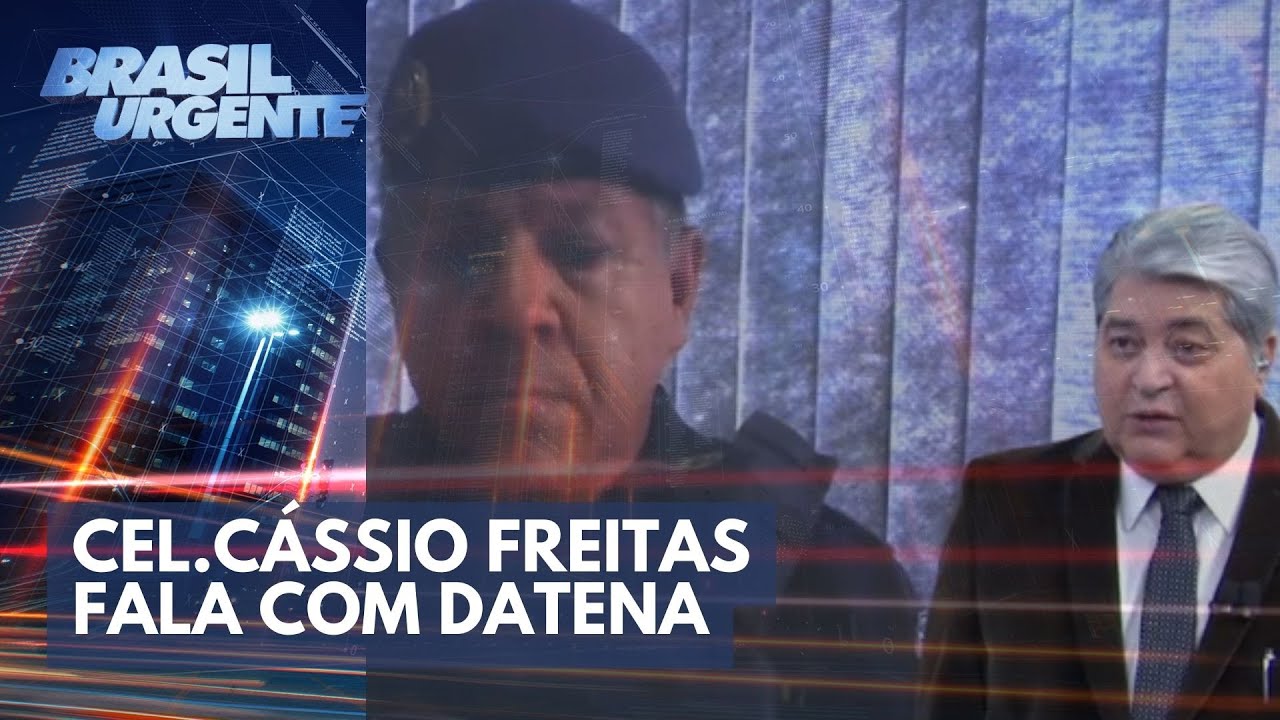 Datena conversa com comandante-geral da PM | Brasil Urgente - YouTube