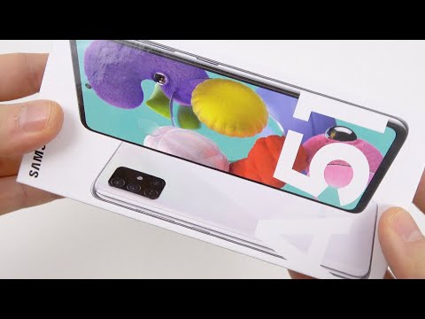 Samsung Galaxy A51 Unboxing în Română (4 camere spate, design inedit)