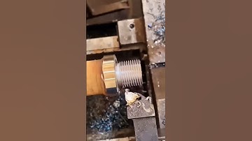 ⚙️ cnc machine tarning and threading and stip #cnc #machine #automobile #turnedparts #threadcutting