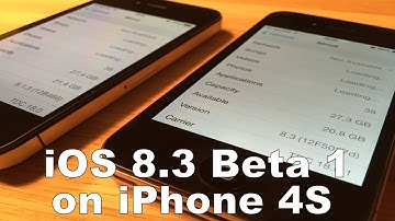 iOS 8.3 beta 1 on iPhone 4S vs iOS 8.1.3