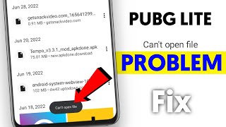 Can't open file | Pubg lite app can't open file problem solve screenshot 2